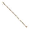9ct Yellow and White Gold Fancy Bracelet 7"