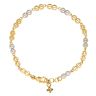 22ct Yellow And White Gold Fancy Cages Bracelet 7"