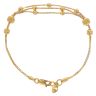 22ct Yellow Gold Layererd Bead Bracelet 7"