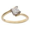 18ct Yellow Gold 0.55ct Princess Cut Diamond Solitare Ring