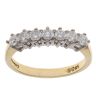 18ct Yellow Gold 0.50ct Brilliant Cut Diamond Half Eternity Ring