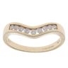 9ct Yellow Gold 0.25ct Brilliant Cut Diamond Wishbone Ring