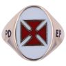 9ct Yellow Gold Knights Templar Masonic Ring