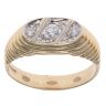 9ct Yellow Gold Cubic Zirconia Signet Ring