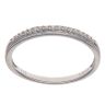 9ct White Gold 0.08ct Diamond Half Eternity Ring