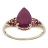 9ct Yellow Gold Ruby Single Stone Ring