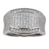 Silver Cubic Zirconia Signet Ring by Icesia