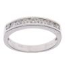 18ct White Gold 0.33ct Brilliant Cut Diamond Half Eternity Ring