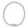 18ct White Gold Brilliant Cut Diamond Tennis Bracelet 7"