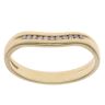 18ct Yellow Gold 0.10ct Brilliant Cut Diamond Wishbone Ring