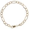 9ct Yellow Gold Figaro Bracelet 7.5"