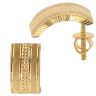22ct Yellow Gold Grain Dot Stud Earrings