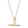 Gold Plated Silver T-Bar Belcher Chain 18"