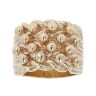 9ct Yellow Gold Four Row Keeper Ring