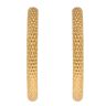 22ct Yellow Gold Dot Grain Hoop Earrings