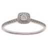 9ct White Gold 0.25ct Brilliant Cut Diamond Cluster Ring