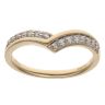 18ct Yellow Gold 0.25ct Brilliant Cut Diamond Wishbone Ring