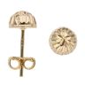Gold Plated Silver Dome Ball Earrings