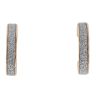 9ct Yellow Gold Moon Dust 15mm Hoop Earrings
