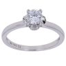 Silver Cubic Zirconia Solitaire Ring