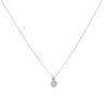 18ct White Gold 0.25ct Brilliant Cut Diamond Solitaire Pendant And Chain 18"