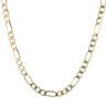 18ct Yellow Gold Figaro Chain 22"
