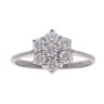 18ct White Gold 0.60ct Diamond Cluster Ring