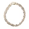 9ct Yellow and White Gold Fancy Bracelet 7.5"