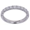 9ct White Gold 0.75ct Brilliant Cut Lab Grown Diamond Half Eternity Ring