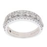 Vera Wang Platinum 0.95ct Brilliant and Marquise Cut Diamond Vera Wang Three Row Ring