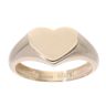 9ct Yellow Gold Heart Signet Ring