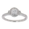 9ct White Gold 0.33ct Brilliant Cut Diamond Cluster Ring