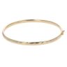 9ct Yellow Gold Patterned Hinged Bangle
