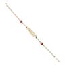 14ct Yellow Gold Children's Ladybird ID Bracelet 6"