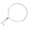 Sterling Silver Cubic Zirconia Toggle Bracelet 8" by Icesia