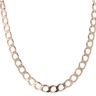 9ct Yellow Gold Plain Curb Chain 20"
