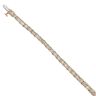 9ct Yellow Gold 2.10ct Baguette Cut Diamond Bracelet 7.5"