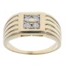 9ct Yellow Gold 0.25ct Diamond Signet Ring