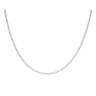 Silver Diamond Cut Curb Chain 22"