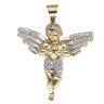 14ct Yellow and White Gold Cherub Pendant