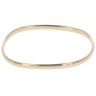 9ct Yellow Gold Plain Square Bangle