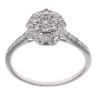 9ct White Gold 0.40ct Diamond and Topaz Disney Cluster Ring