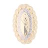 14ct Yellow And White Gold Fancy Oval Ring