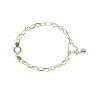 14ct Yellow Gold Heart Infinity Bracelet 8"