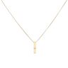 18ct Yellow Gold 0.03ct Diamond Bar Pendant and Chain 16"