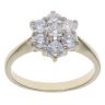 9ct Yellow Gold Cubic Zirconia Cluster Ring