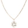 9ct Yellow Gold Star Of David Pendant and Chain 24"