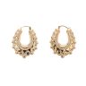9ct Yellow Gold Gypsy Creole Earrings