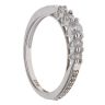 Silver Cubic Zirconia Five Stone Ring By Icesia