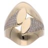 14ct Yellow Gold Created Spinel Stone Set Ring